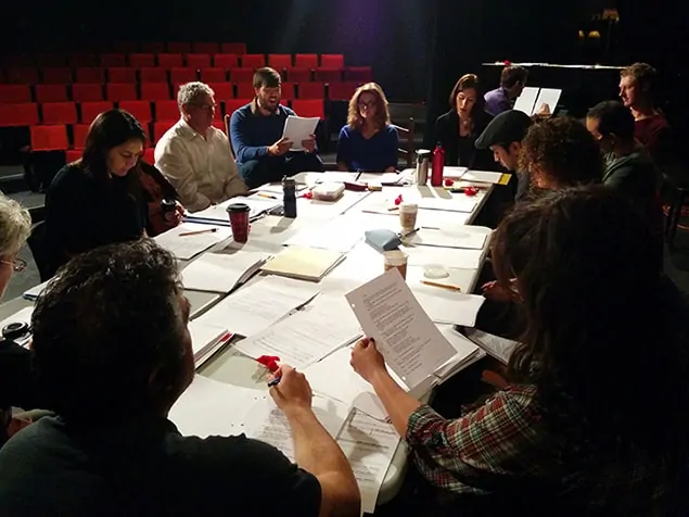 Workshop in progress at the Arts Club Theatre