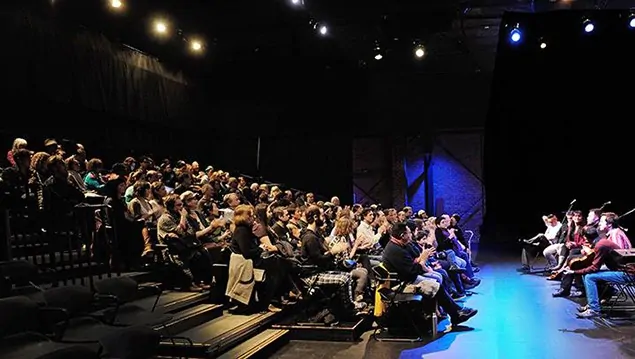 post performance talkback at Talking Stick Festival